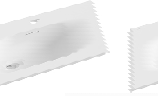 Mexen Vela мивка вградена в плот 46 x 46,5 cm, бяла мат - 25234501