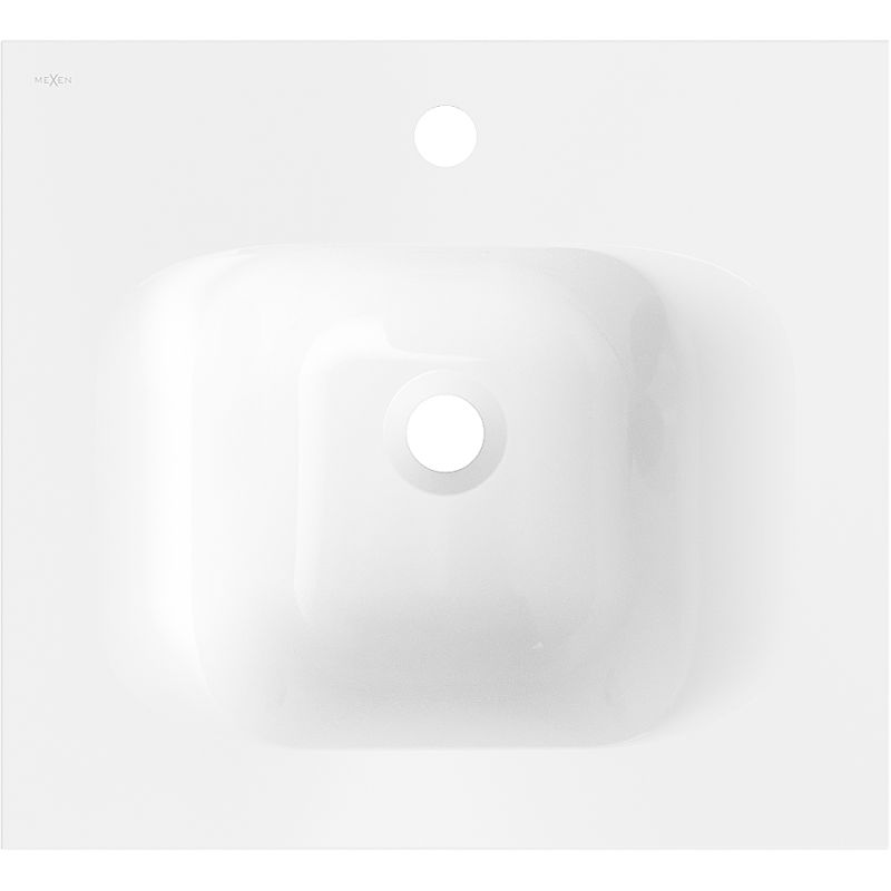 Mexen Vela мивка вградена в плот 51 x 46,5 cm, бял гланц - 25235000
