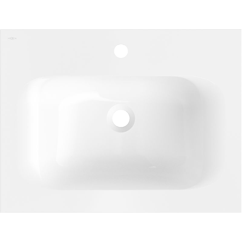 Mexen Vela мивка вградена в плот 61 x 46,5 см, бял гланц - 25236000