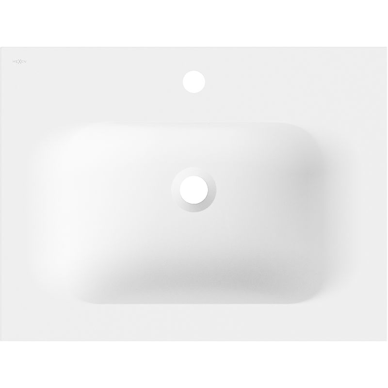Mexen Vela мивка вградена в плот 61 x 46,5 см, бял мат - 25236001