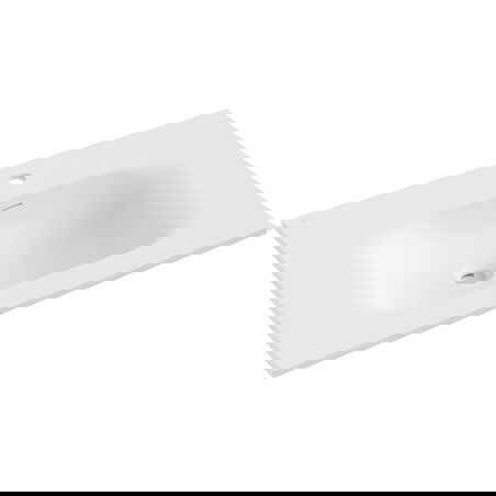 Mexen Vela мивка, вградена в плот, 71 x 46,5 см, бяла матова - 25237001