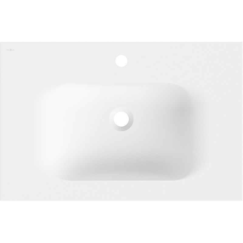 Mexen Vela мивка, вградена в плот, 71 x 46,5 см, бяла матова - 25237001