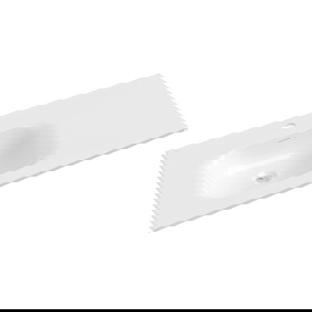 Mexen Vela мивка вградена в плот лява 101 x 46,5 cm, бял гланц - 25231000L