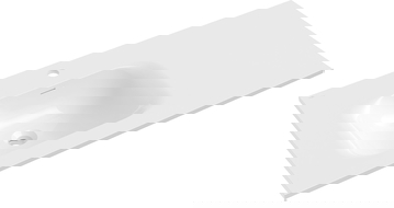 Mexen Vela мивка вградена в плот лява 101 x 46,5 cm, бял гланц - 25231000L