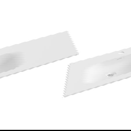 Mexen Vela вграденa мивка в плот, лява 101 x 46,5 см, бяла мат - 25231001L