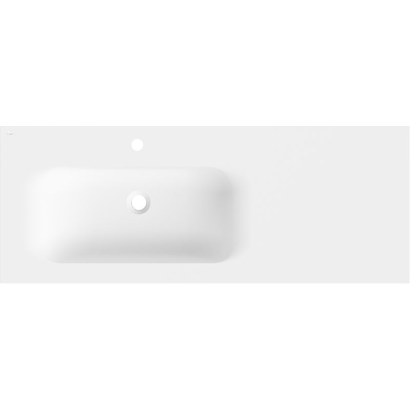 Mexen Vela мивка вградена в плот лява 121 x 46,5 cm, бяла мат - 25231201L