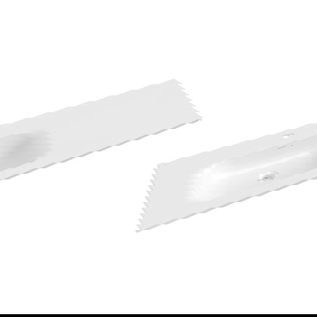 Mexen Vela мивка вградена в плота лява 141 x 46,5 см, бял гланц - 25231400L