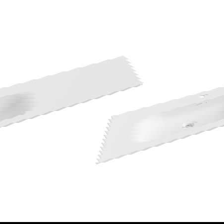 Mexen Vela умивалник вграден в плот ляв 141 x 46,5 см, бял мат - 25231401L