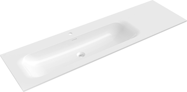 Mexen Vela мивка за вграждане в плот лява 161 x 46,5 cm, бял гланц - 25231600L