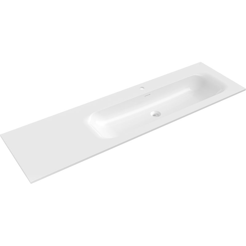 Mexen Vela мивка, вградена в плот дясна 161 x 46,5 см, бял гланц - 25231600P