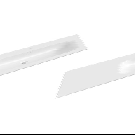 Mexen Vela мивка, вградена в плот дясна 161 x 46,5 см, бял гланц - 25231600P