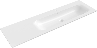 Mexen Vela мивка, вградена в плот дясна 161 x 46,5 см, бял гланц - 25231600P