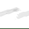 Mexen Vela мивка за вграждане в плот дясна 161 х 46,5 см, бяла мат - 25231601P