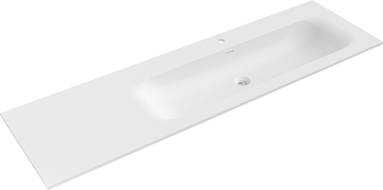 Mexen Vela мивка за вграждане в плот дясна 161 х 46,5 см, бяла мат - 25231601P