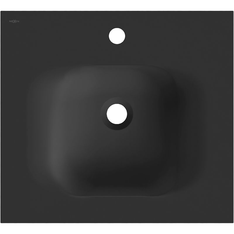 Mexen Vela мивка вградена в плот 46 x 46,5 см, черен мат - 25234571
