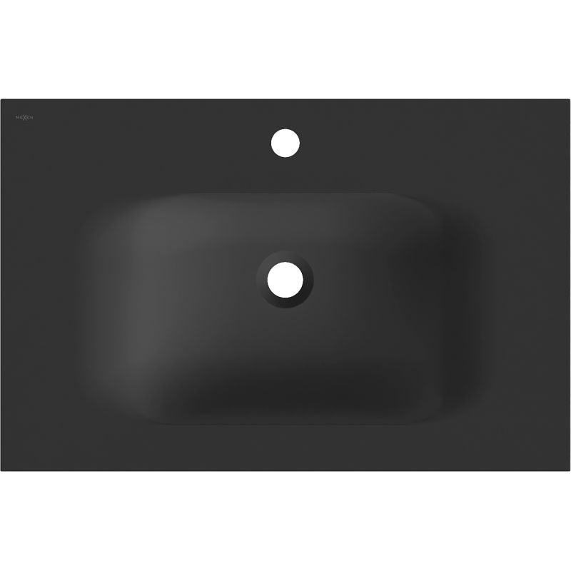 Mexen Vela мивка вградена в плот 71 x 46,5 см, черен мат - 25237071