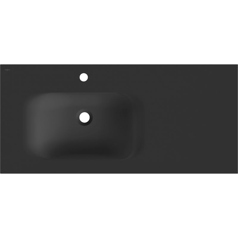 Mexen Vela мивка за вграждане в плот, лява 101 x 46,5 см, черен мат - 25231071L