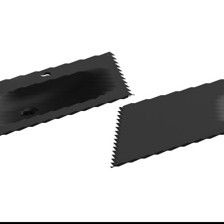 Mexen Vela вградена мивка за плот, дясна 101 x 46,5 см, черна мат - 25231071P