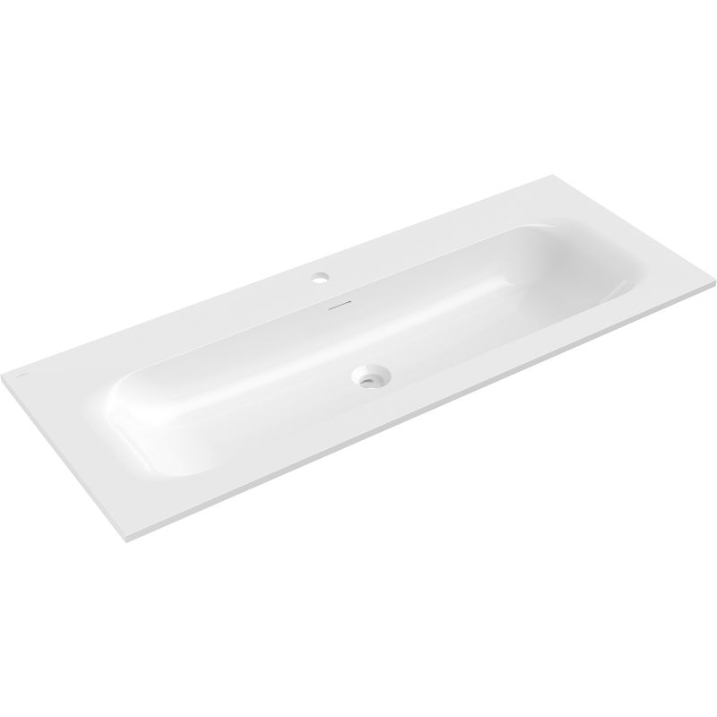 Mexen Vela вградена мивка в плот 121 x 46,5 cm, бял гланц - 25231200