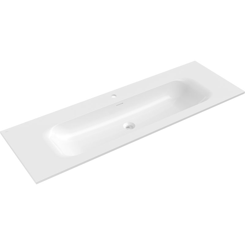 Mexen Vela вградена мивка в плот 141 x 46,5 см, бял гланц - 25231400