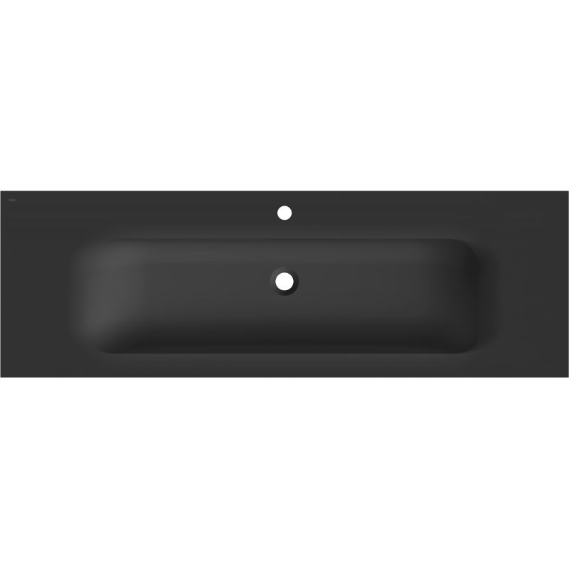 Mexen Vela вградена мивка в плот 141 x 46,5 см, черен мат - 25231471