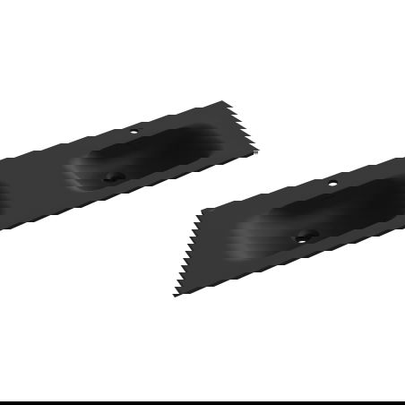 Mexen Vela двойна мивка за вграждане в плот 141 x 46,5 см, черна мат - 25231471D