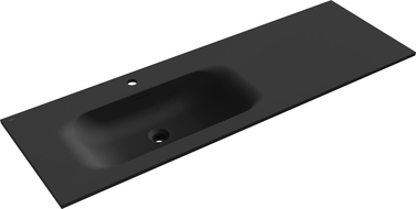 Mexen Vela вградена в плот мивка лява 141 x 46,5 cm, черна мат - 25231471L