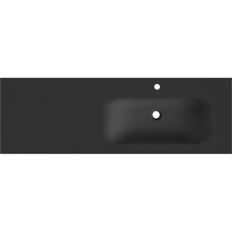 Mexen Vela мивка вградена в плот дясна 141 x 46,5 см, черна мат - 25231471P