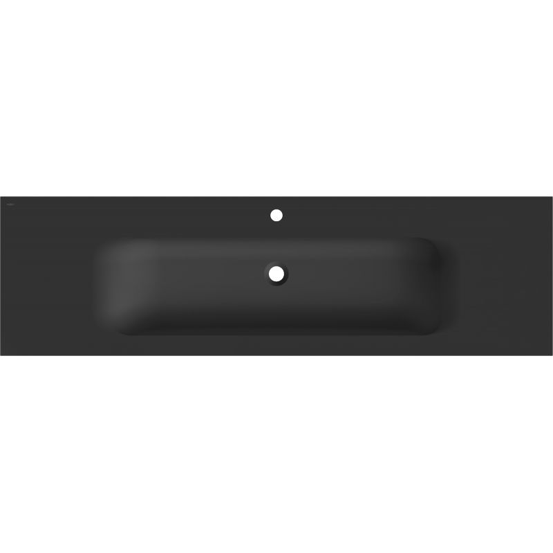 Mexen Vela мивка вградена в плот 161 x 46,5 см, черна мат - 25231671