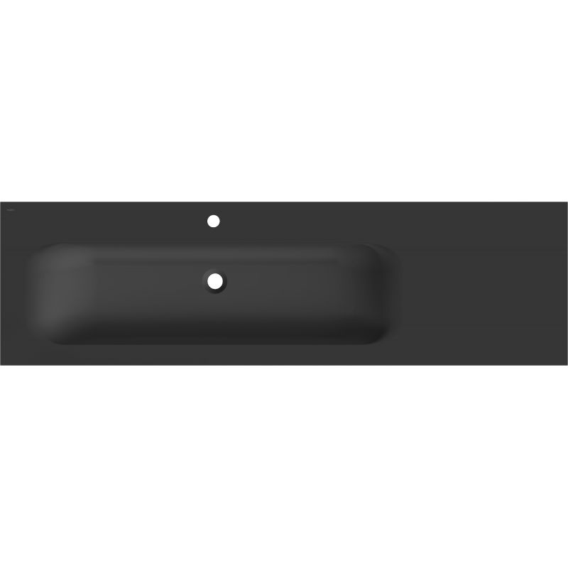 Mexen Vela мивка за вграждане в плот лява 161 x 46,5 см, черен мат - 25231671L