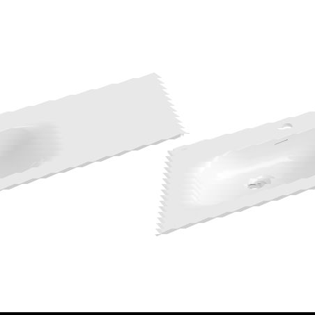 Mexen Vela мивка, вградена в плот, лява 91 x 46,5 cm, бял гланц - 25239000L