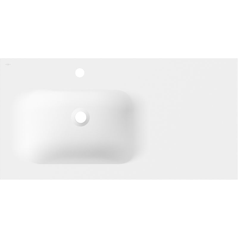 Mexen Vela мивка, вградена в плот, лява 91 x 46,5 cm, бяла мат - 25239001L