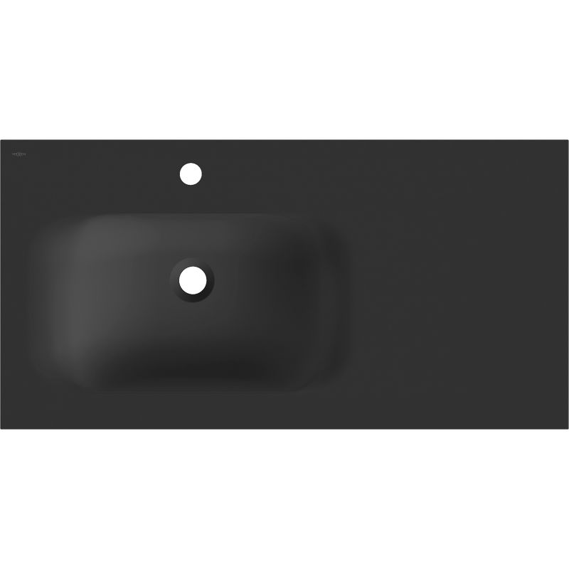 Mexen Vela мивка за вграждане в плот лява 91 x 46,5 см, черен мат - 25239071L