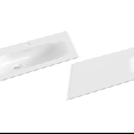 Mexen Vela умивалник вграден в плота десен 91 x 46,5 см, бял гланц - 25239000P