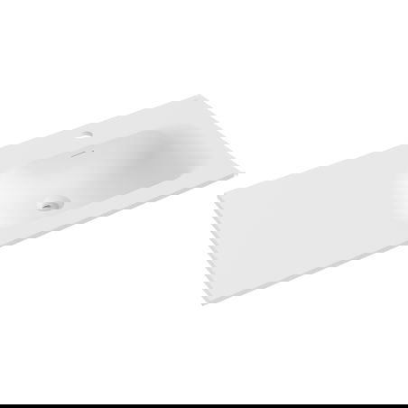 Mexen Vela мивка за вграждане в плот дясна 91 x 46,5 см, бяла мат - 25239001P