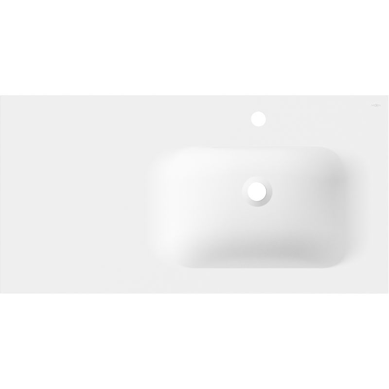 Mexen Vela мивка за вграждане в плот дясна 91 x 46,5 см, бяла мат - 25239001P