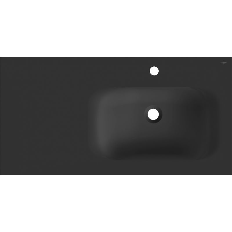 Mexen Vela мивка вградена в плот, дясна 91 x 46,5 cm, черен мат - 25239071P