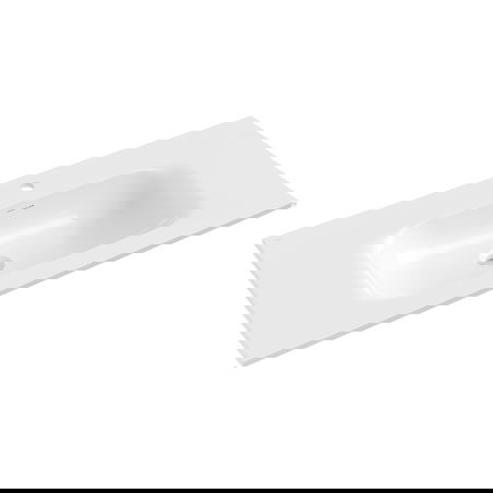 Mexen Vela вградена мивка в плот 101 x 46,5 см, бял гланц - 25231000