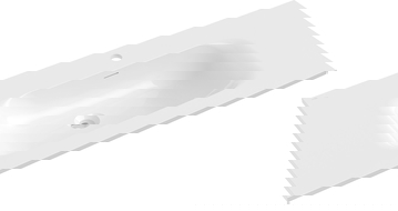 Mexen Vela вградена мивка в плот 101 x 46,5 см, бял гланц - 25231000