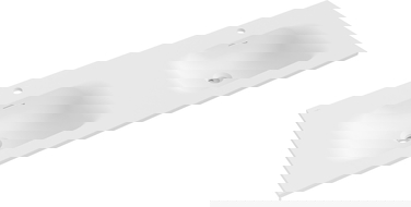 Mexen Vela двойна мивка вградена в плот 141 x 46,5 см, бяла мат - 25231401D