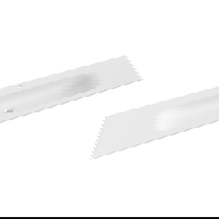 Mexen Vela вградена мивка в плота 161 x 46,5 см, бяла мат - 25231601