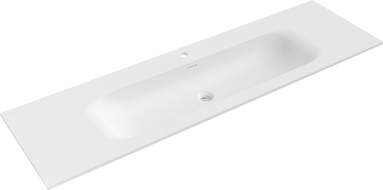 Mexen Vela вградена мивка в плота 161 x 46,5 см, бяла мат - 25231601