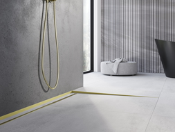 Mexen Line-B подова наклонена лайсна 120 см дясна, златна четкана - 185501120R