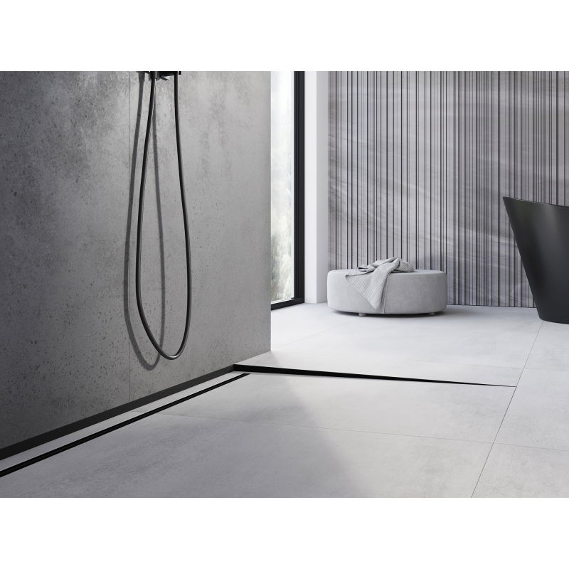 Mexen Line-B подова наклонена лента 120 см дясна, черна - 187001120R