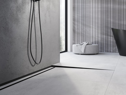 Mexen Line-B подова наклонена лайсна 180 см дясна, черна - 187001180R