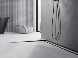 Mexen Line-B подова наклонена лайсна 120 см лява, черна - 187001120L