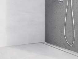 Mexen Line-B лява стенна наклонена летва 120 см, инокс - 181002120L