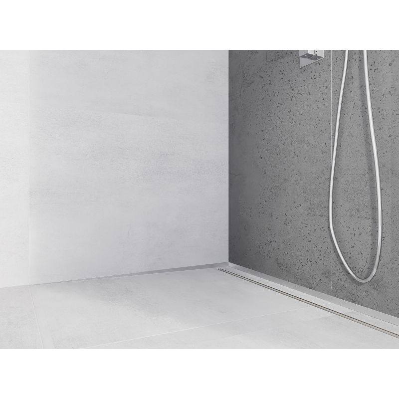 Mexen Line-B стенна наклонена лайсна 180 см лява, инокс - 181002180L