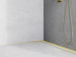 Mexen Line-B стенна наклонена лайсна 180 см лява, златна - 185002180L