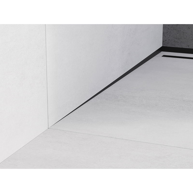 Mexen Line-B прав корниз за стена 120 см, черен - 187002120R